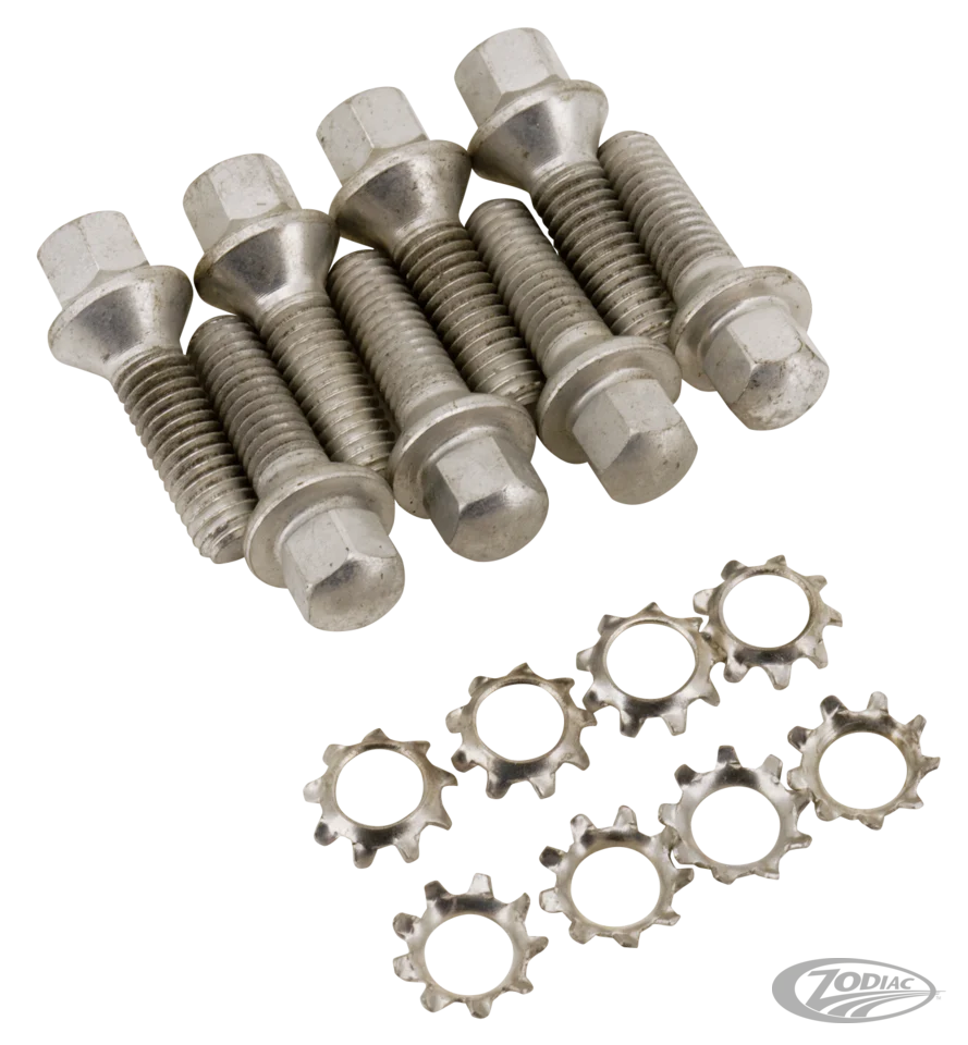 Lifter base screws BT54-75 nieve plated Harley-Davidson