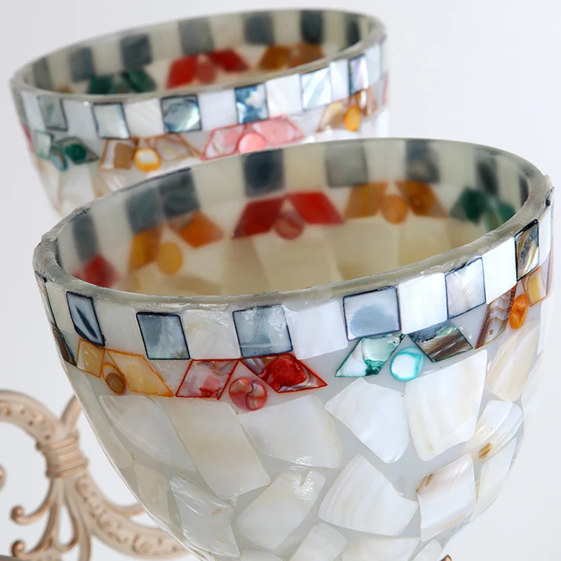 Lámpara de arañ blanca de concha, iluminación colgante mediterránea para sala de estar Blanco