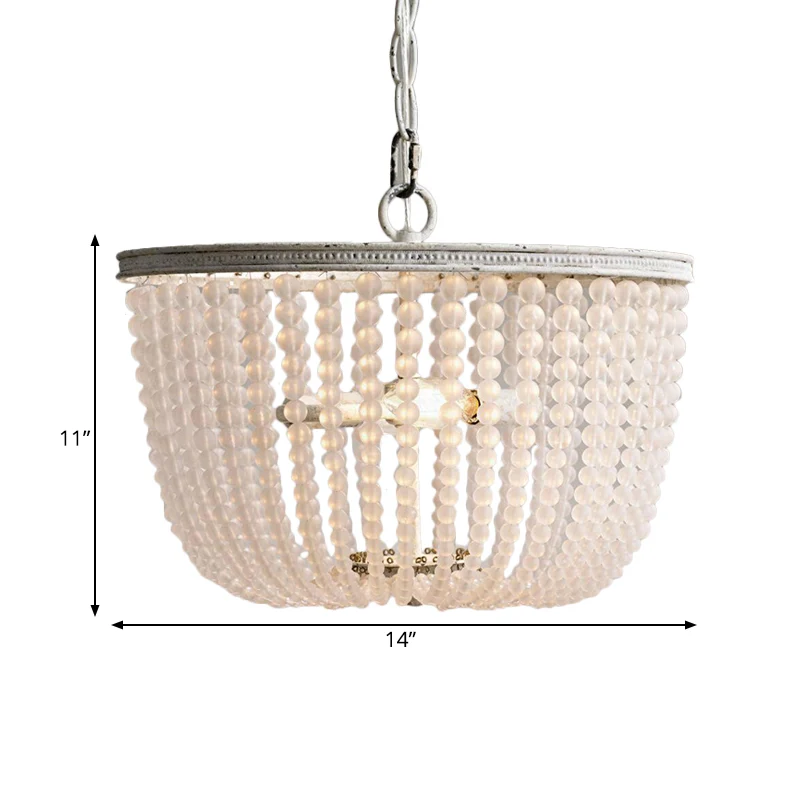 Lámpara de arañ redondeada rústica de 8,5 "/ 14" de extenso, 2 luces, accesorio de iluminación de suspensión de cristal en...