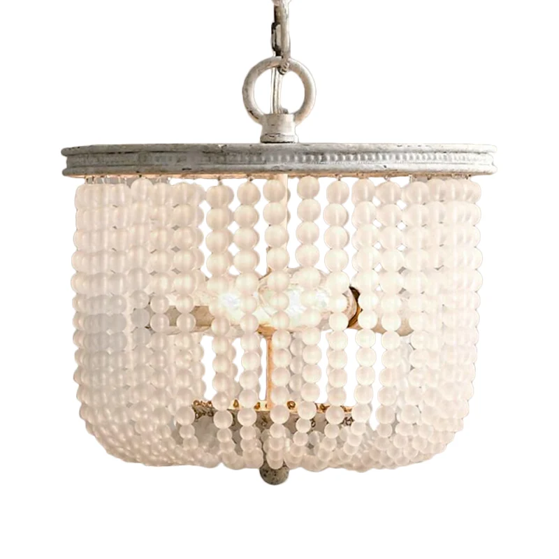 Lámpara de arañ redondeada rústica de 8,5 "/ 14" de extenso, 2 luces, accesorio de iluminación de suspensión de cristal en...