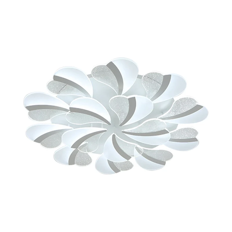 Lámpara de techo LED en forma de corazón, acrílico reciente, 5/9/15 luces, luz blanca de montaje semiempotrado en luz cáli...