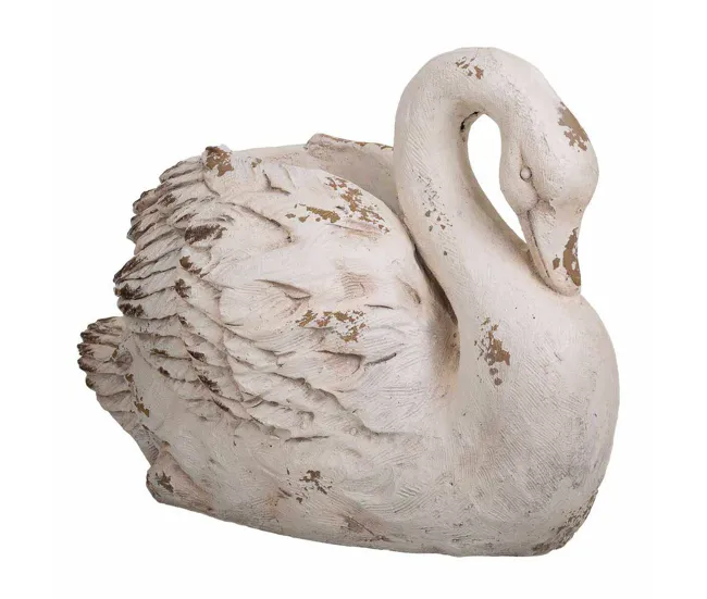 Macetero Alexandra House Living Swan Fibra de Vidrio Magnesio 36 x 46 x 61 cm