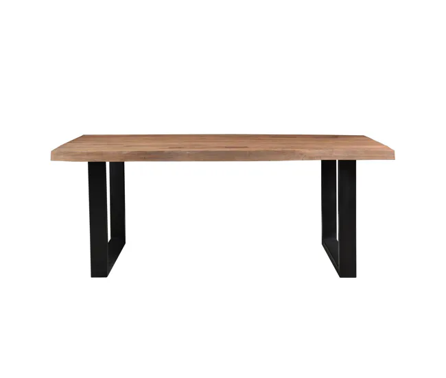 Mesa de comedor L.240 cm-10/12 p, mango macizo "Tree top", Archi negro