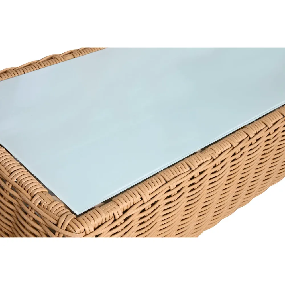 Muebles de Jardín Home ESPRIT Blanco Marrón Beis Marrón claro 248 x 85 x 80 cm 222 x 85 x 80 cm (4 Piezas)