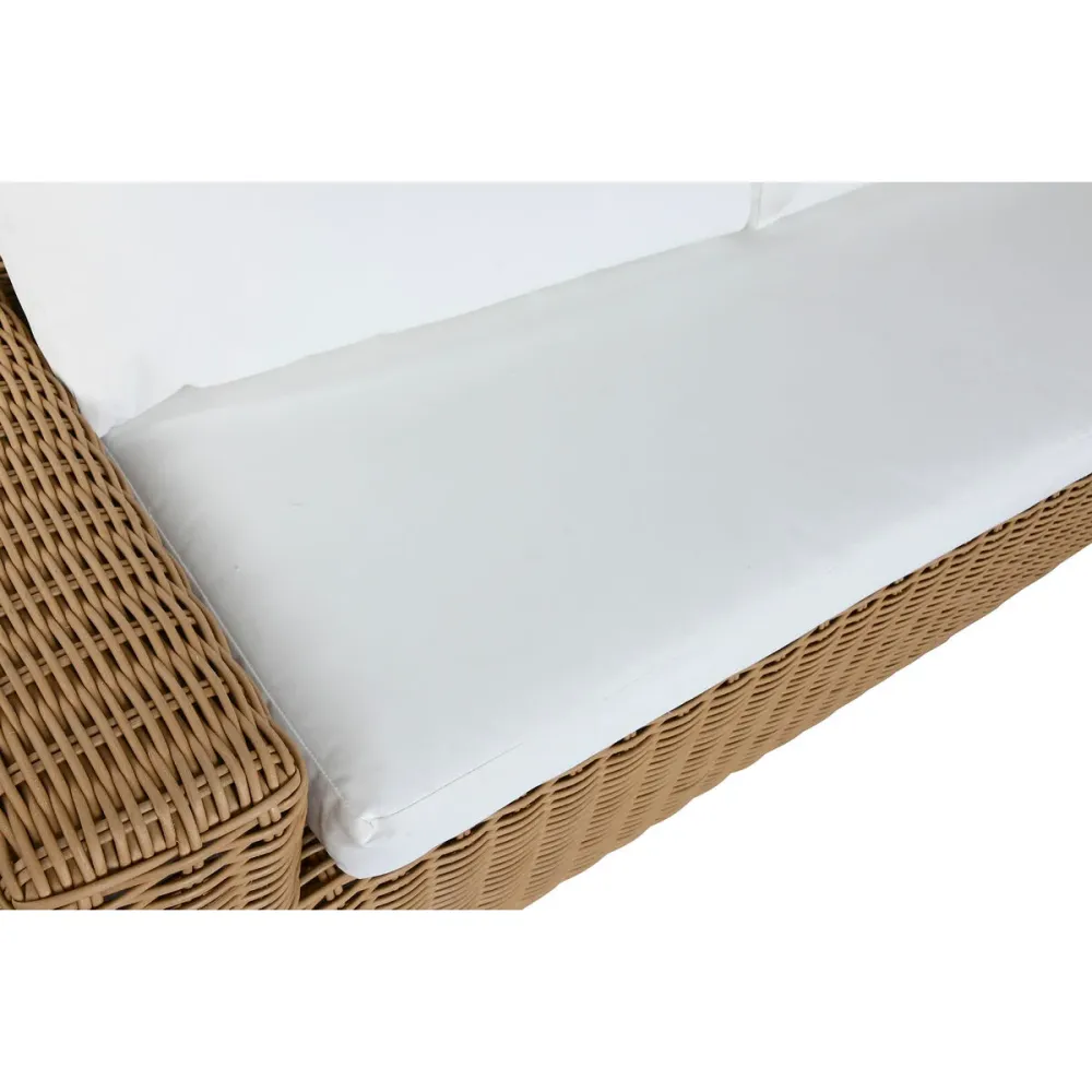 Muebles de Jardín Home ESPRIT Blanco Marrón Beis Marrón claro 248 x 85 x 80 cm 222 x 85 x 80 cm (4 Piezas)