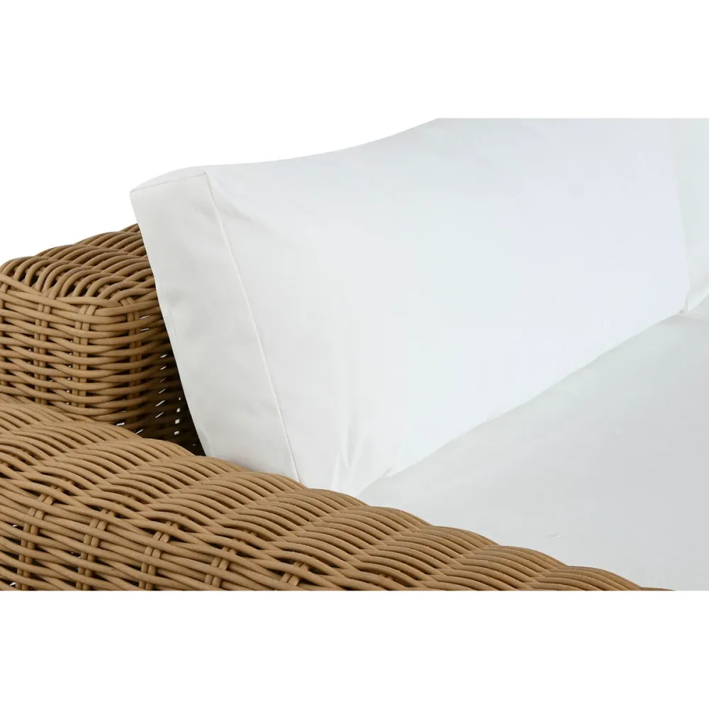 Muebles de Jardín Home ESPRIT Blanco Marrón Beis Marrón claro 248 x 85 x 80 cm 222 x 85 x 80 cm (4 Piezas)