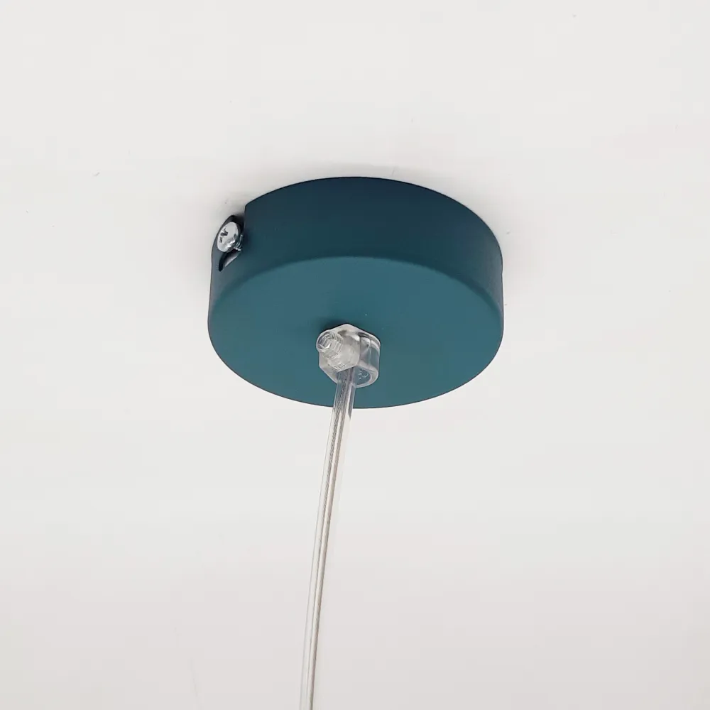 Pinocchio lámpara pendiente, 1x E27, max 42w, azul mediterráneo, d.50cm