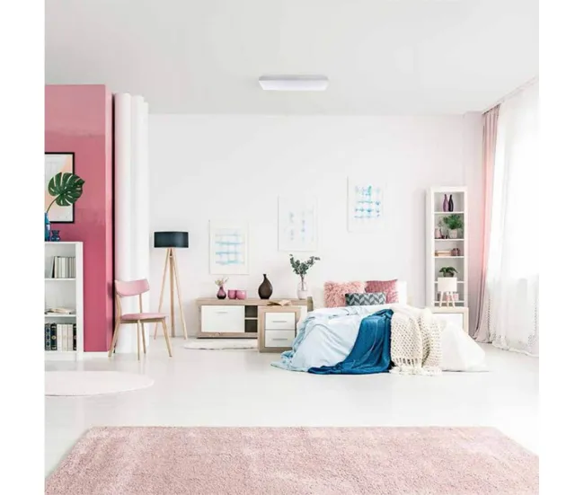 Plafon LED Sever Cuadrado Estrellas CCT Dim (72W) Acrílico - Aluminio Vanguardista