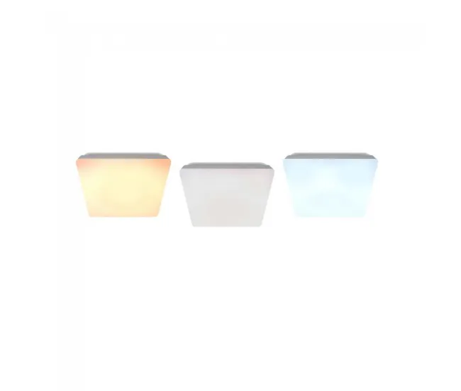 Plafon LED Sever Cuadrado Estrellas CCT Dim (72W) Acrílico - Aluminio Vanguardista