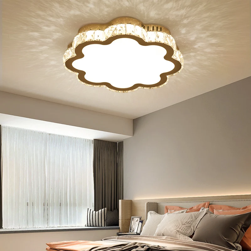 Prismático K9, accesorio de techo geométrico de cristal, iluminación LED blanca Fácil de montaje empotrado para dormitorio...
