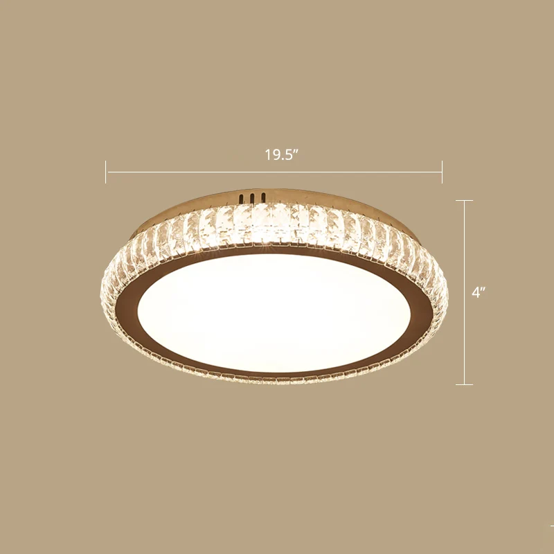 Prismático K9, accesorio de techo geométrico de cristal, iluminación LED blanca Fácil de montaje empotrado para dormitorio...