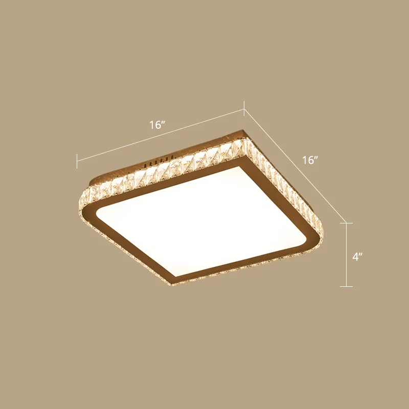 Prismático K9, accesorio de techo geométrico de cristal, iluminación LED blanca Fácil de montaje empotrado para dormitorio...