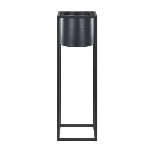 Soporte para maceta negro 15 x 15 x 50 cm IDRA