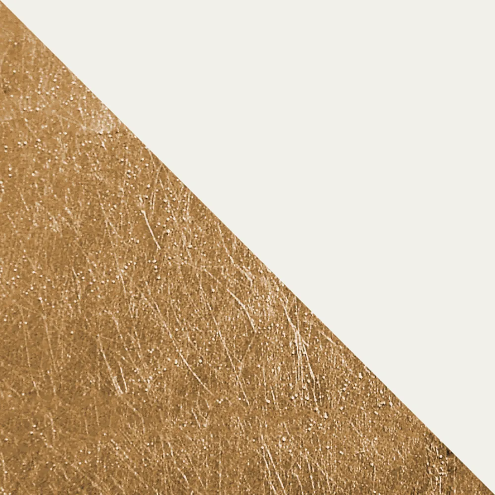 Venice lámpara pendiente, 1xE27, max 42w, blanco mate/hoja dorada, d.60cm