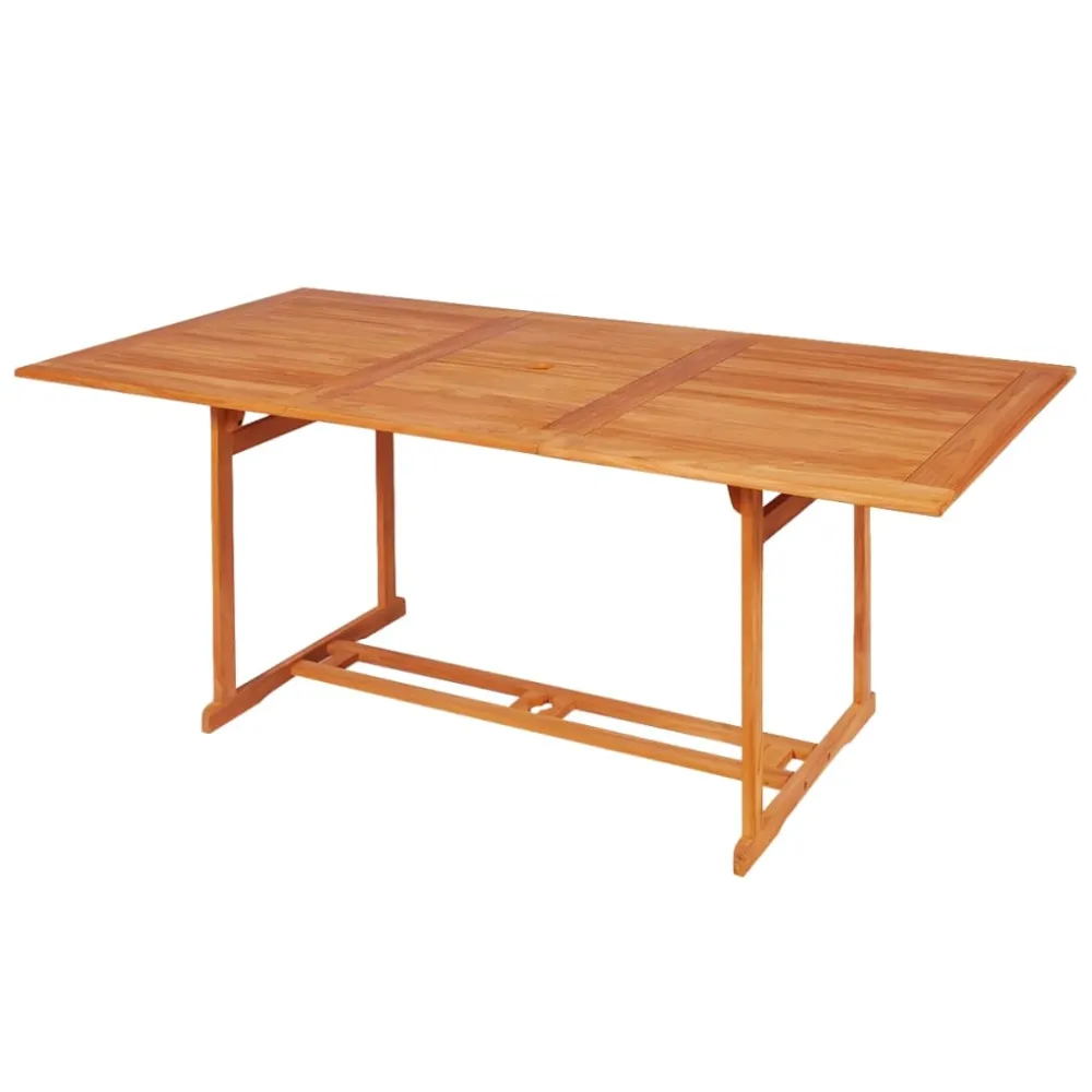 vidaXL conjunto de comedor de jardín 9 piezas madera maciza de teca