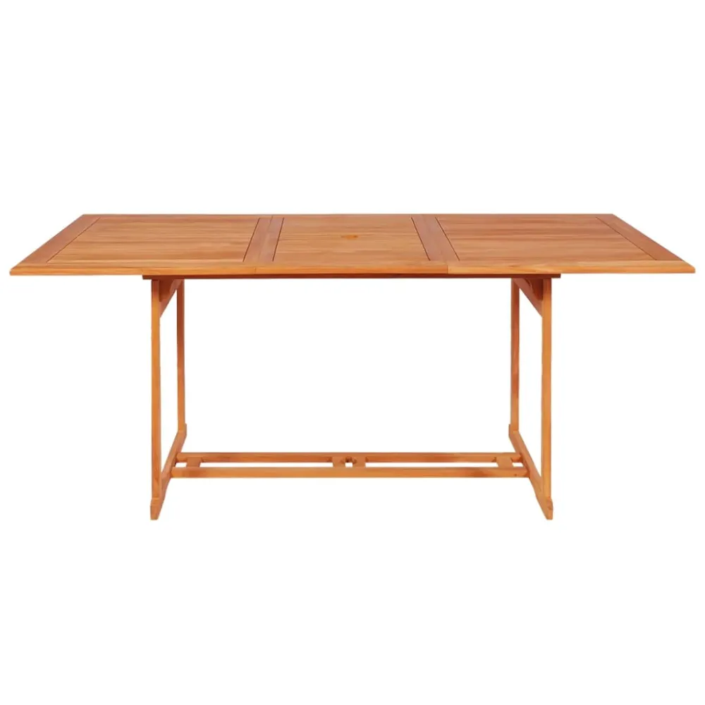 vidaXL conjunto de comedor de jardín 9 piezas madera maciza de teca