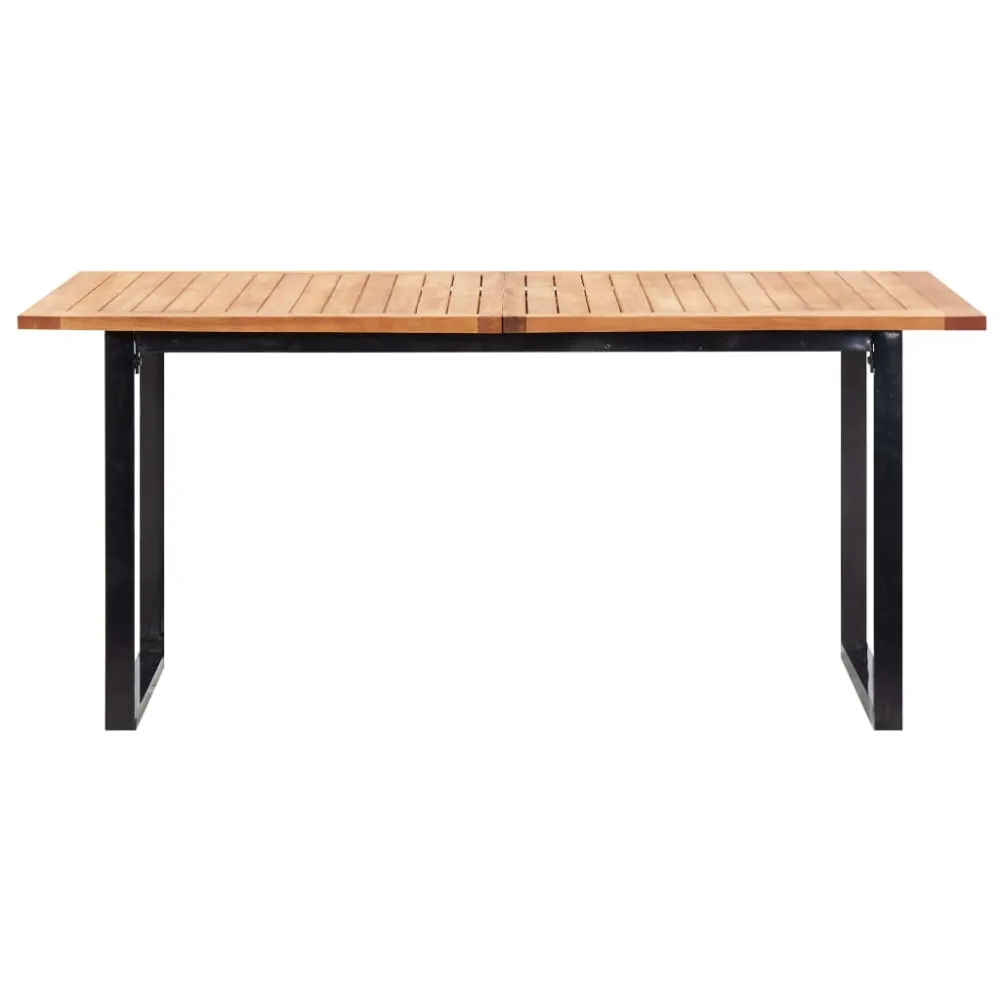 vidaXL set comedor jardín 9 pzas ratán sintético y madera acacia gris