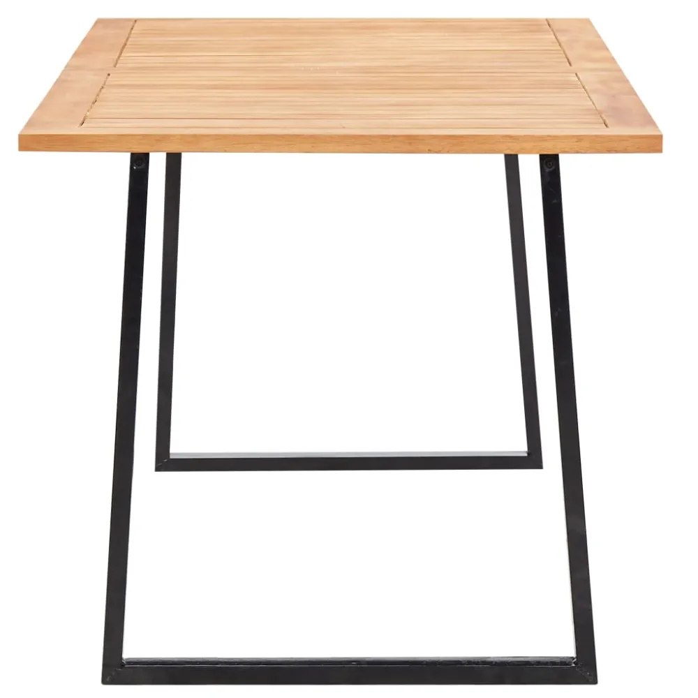vidaXL set comedor jardín 9 pzas ratán sintético y madera acacia gris