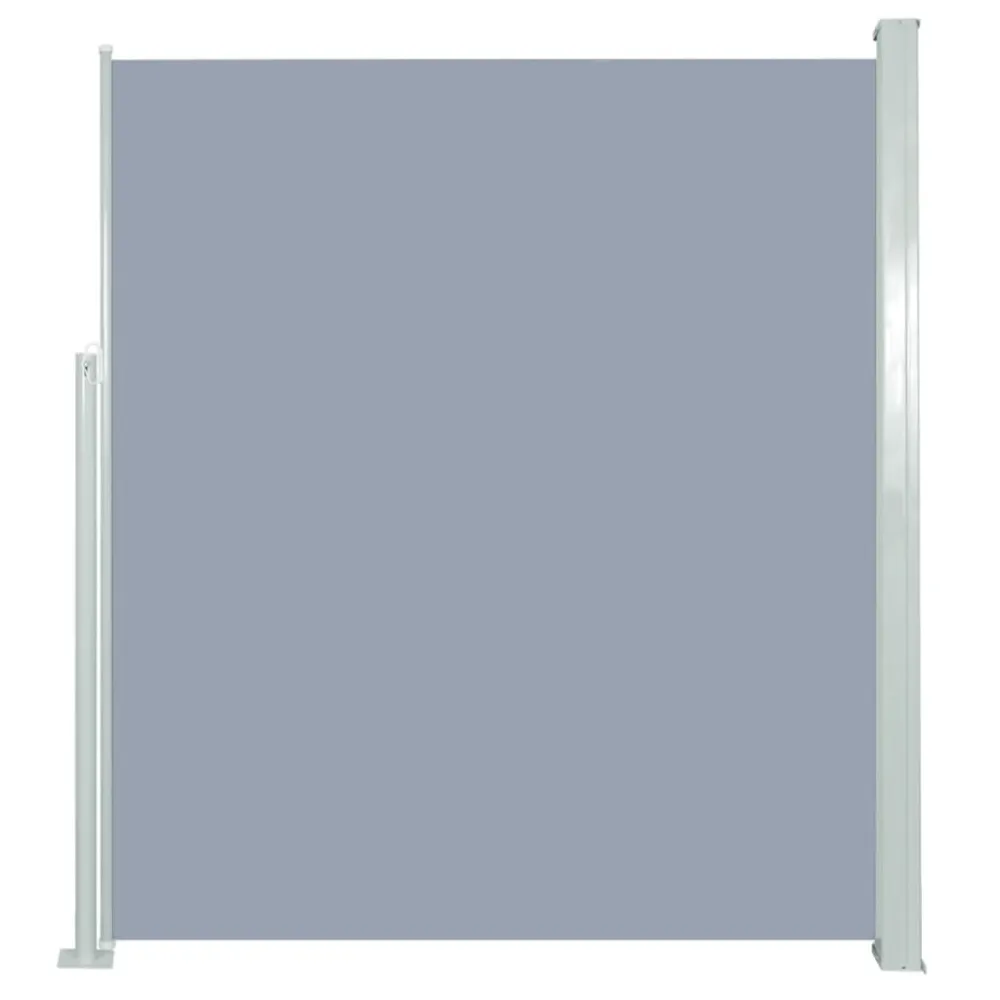 vidaXL toldo lateral retráctil de jardín gris160x300 cm