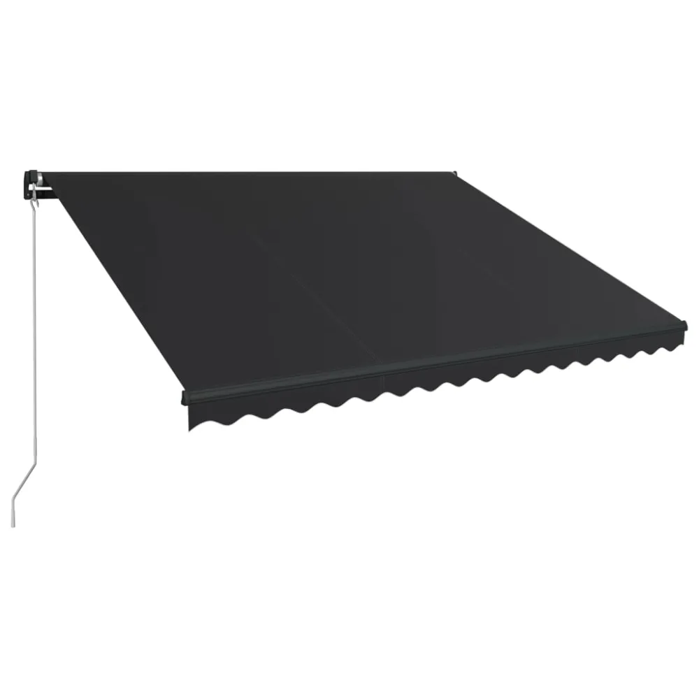vidaXL toldo retráctil tradicional gris antracita 450x300 cm