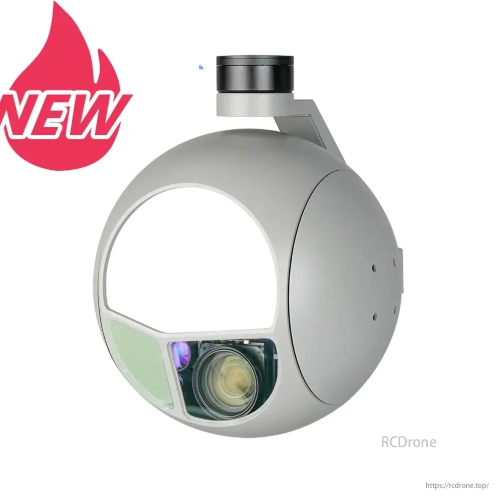 ViewPro Q30TIRM-15100 Cámara cardán con sensores triples para drones - Zoom óptico 7X 1280 IR térmico STARVIS EO con 10 km...