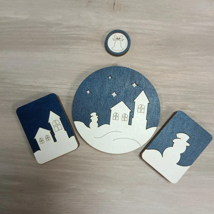 Winter houses. Organizador para perlas y abalorios de Wizardi KF027/71