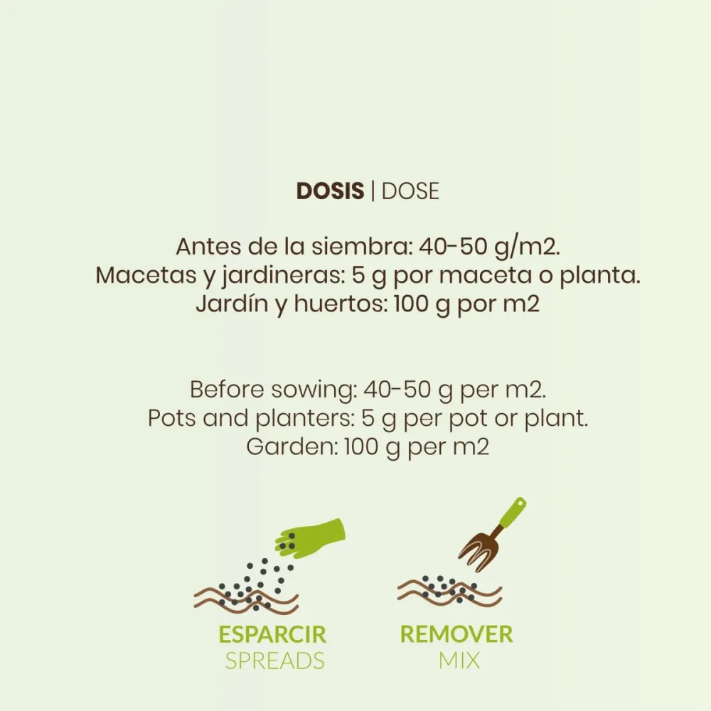 Harina de hueso Cultivers para Cultivo de Lechugas