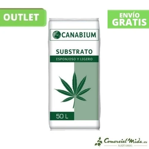 [OUTLET] Sustrato CANABIUM 50L esponjoso y liviano para plantas cannabis