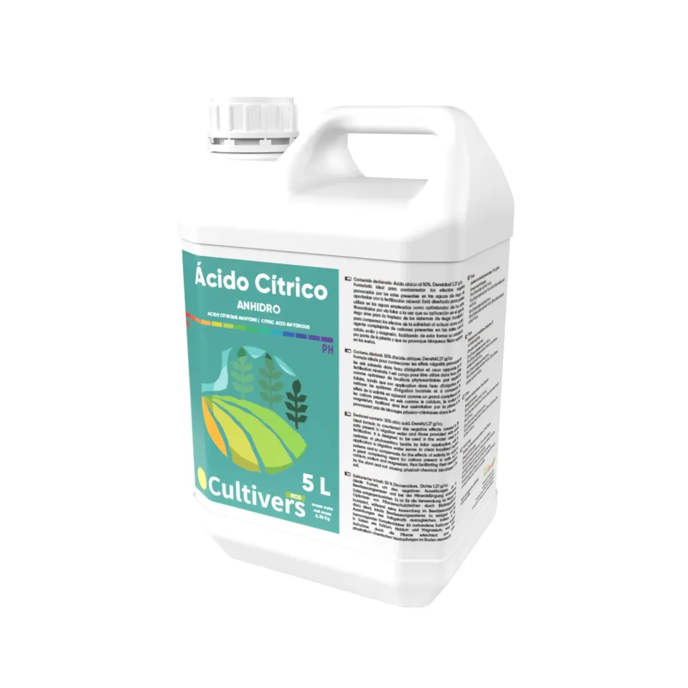 Sistema NFT Ácido Cítrico Anhidro Líquido Cultivers 1 L