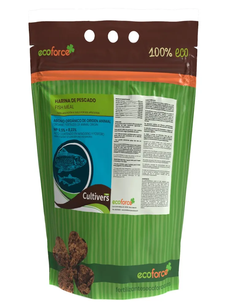 Solución Nutriente Harina De Pescado Cultivers 2x1kg