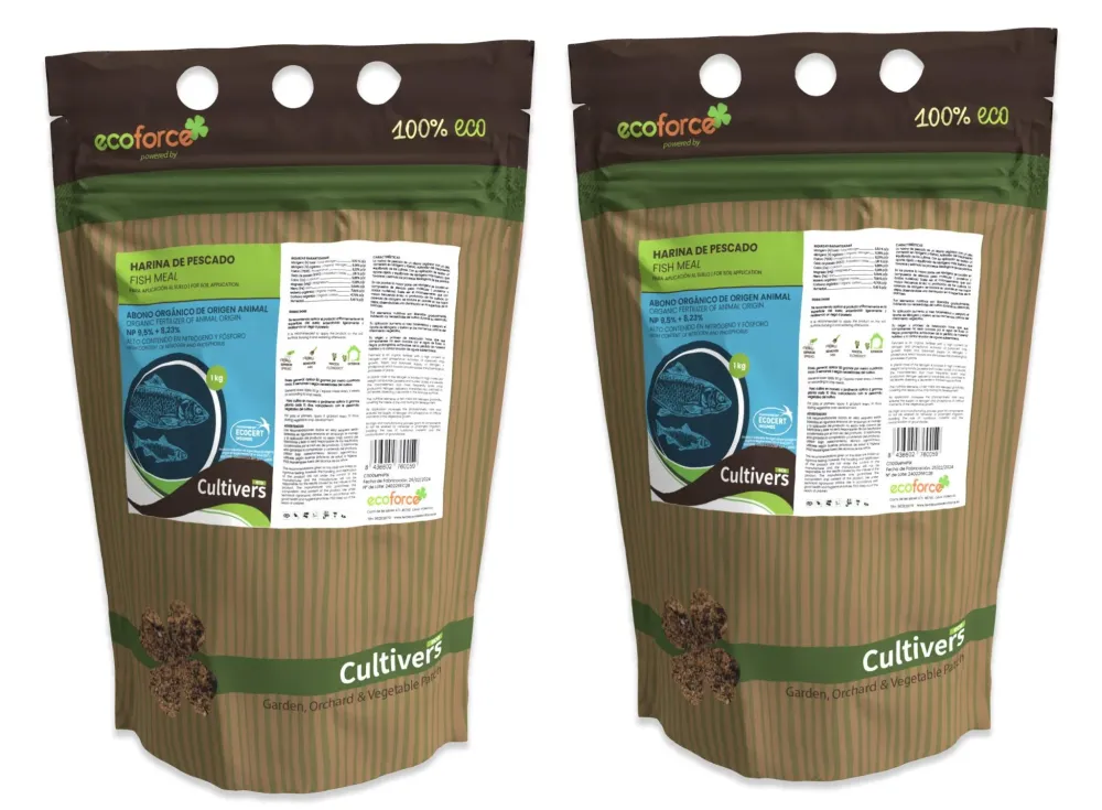 Solución Nutriente Harina De Pescado Cultivers 2x1kg