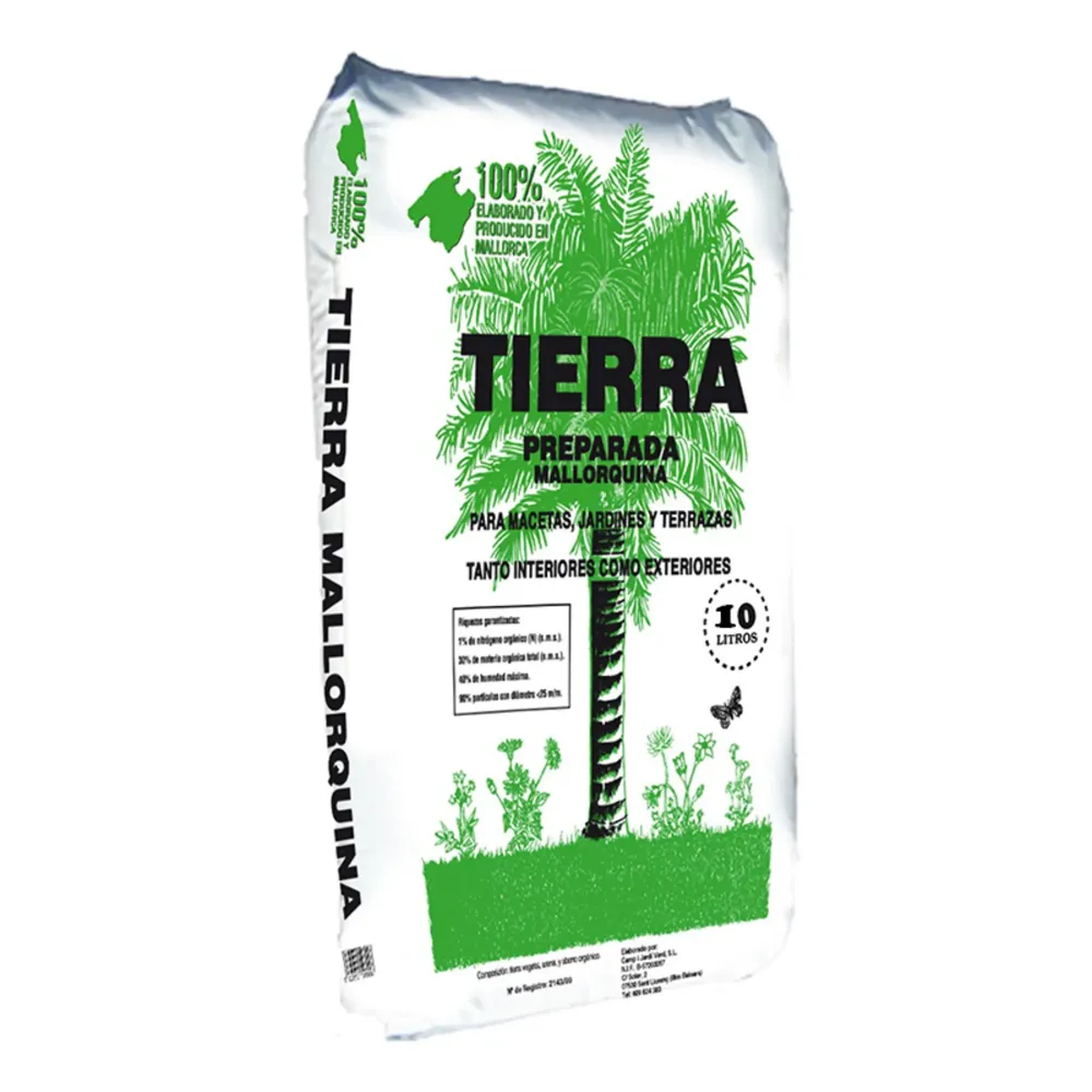 Tierra preparada Mallorquina con 10 Macetas de Red