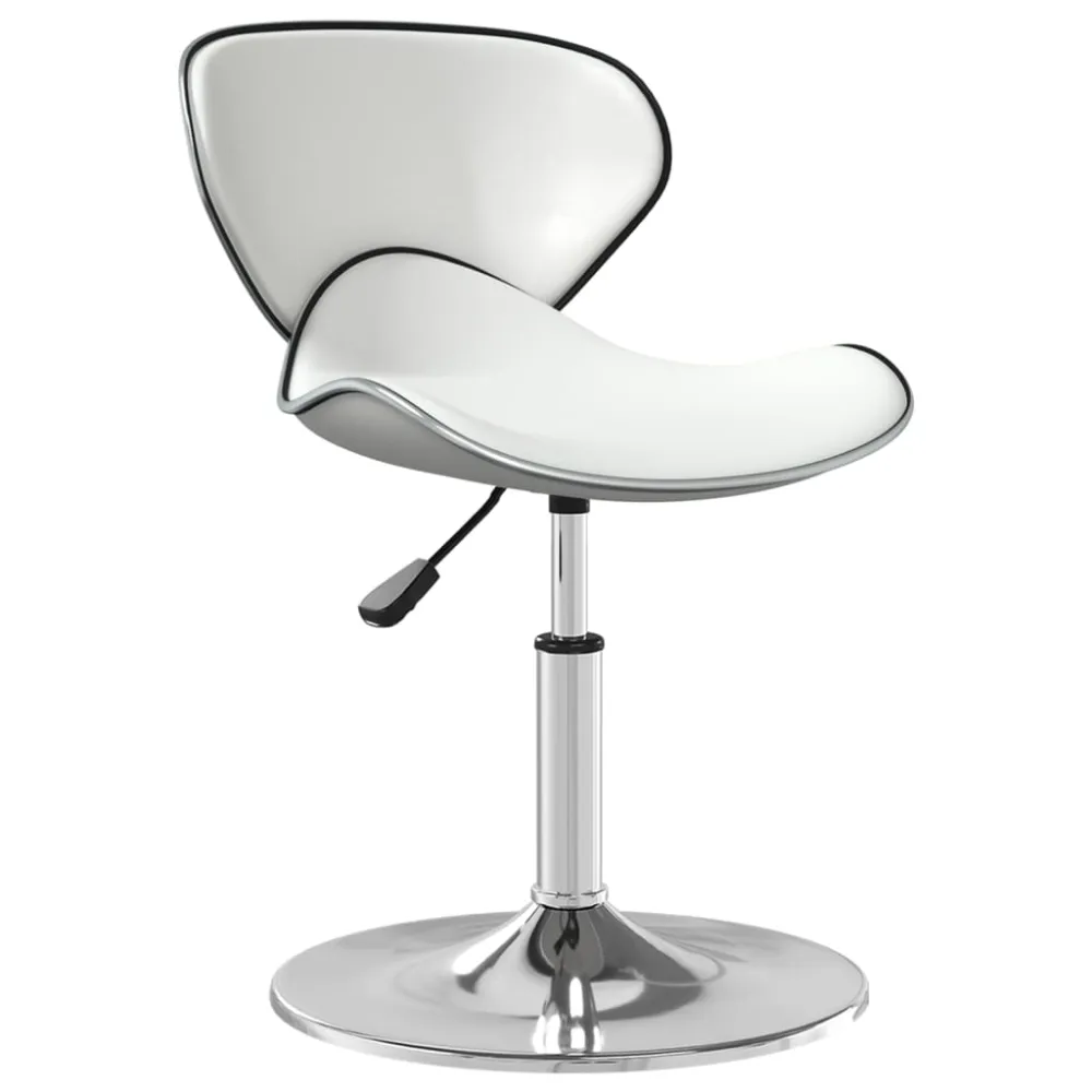 Cubierta Protectora de vidaXL taburete de cocina cuero sintético blanco