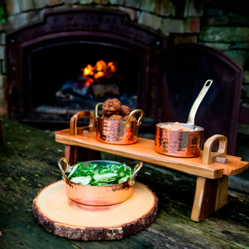 Tabla estante de madera acacia Artesà KitchenCraft para Asar la Parrilla