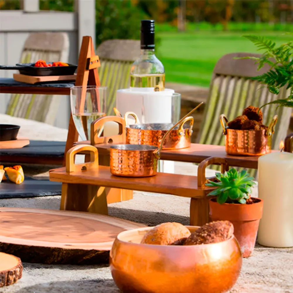 Tabla estante de madera acacia Artesà KitchenCraft para Asar la Parrilla