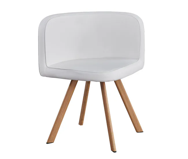 Mesa de Centro Mesa de Cristal Cuadrada TEKA Marrón + 4 sillas Poli-Piel 100x100CM