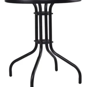 Mesa de Comedor Mesa Para Jardín Circular Con Tapa De Vidrio
