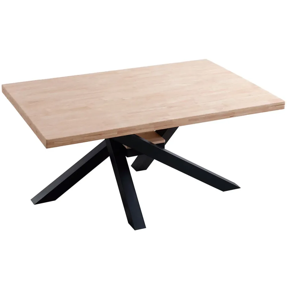 Plegable y Portátil Mesa de comedor Xena patas cruzadas tapa regular 76x160x100 cm
