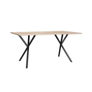 Resistente la Intemperie Mesa De Comedor Tapa 25 Mm De Grosor Color Roble Estructura Metalica