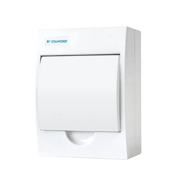 Tablero Eléctrico Sobrepuesto Stanford 6 Polos Tapa Opaca en Aluminio Fundido