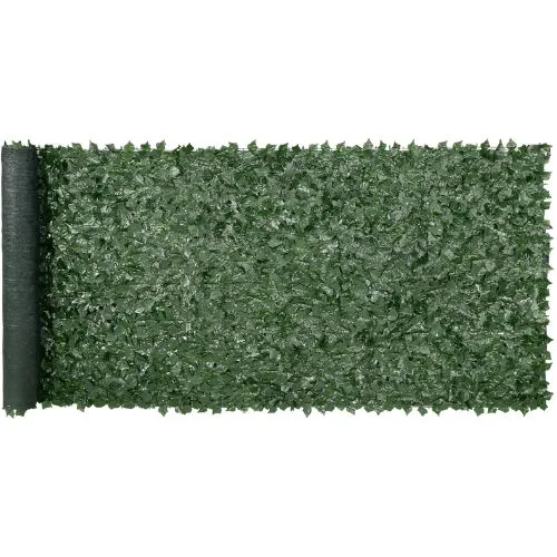 59 x 158 Inch Dark Menta Ivy Fence Screen Mesh Backing – Outdoor Artificial Green Wall