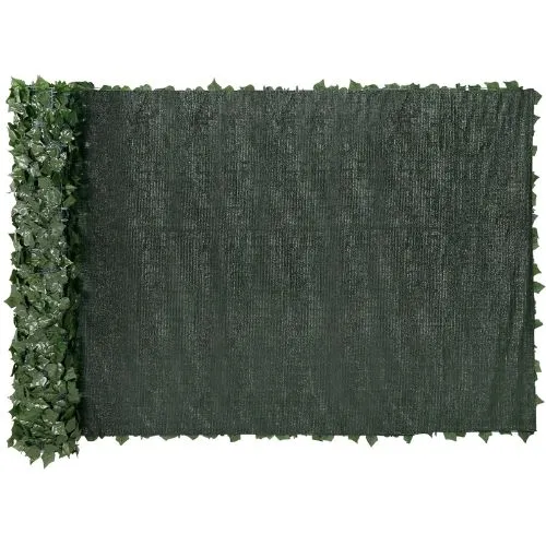 59 x 158 Inch Dark Menta Ivy Fence Screen Mesh Backing – Outdoor Artificial Green Wall
