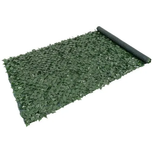 59 x 158 Inch Dark Menta Ivy Fence Screen Mesh Backing – Outdoor Artificial Green Wall