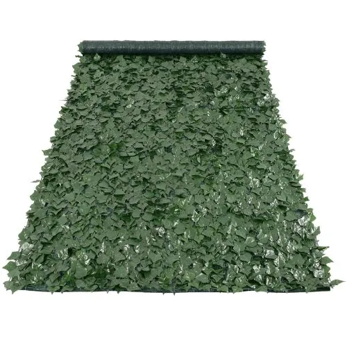 59 x 158 Inch Dark Menta Ivy Fence Screen Mesh Backing – Outdoor Artificial Green Wall
