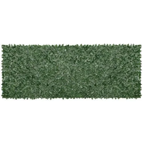 59 x 158 Inch Dark Menta Ivy Fence Screen Mesh Backing – Outdoor Artificial Green Wall