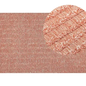 Alfombra de algodón naranja 140 x 200 cm MUGLA para Grandes Superficies