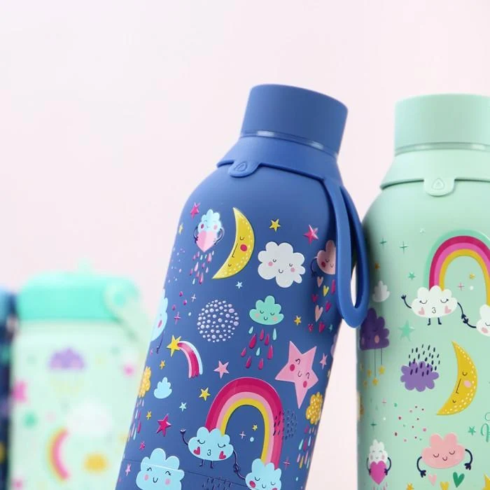 Botella térmica Mazarine Cloudy Sky 500ml con Aplicador Incluido - Listo para Usar