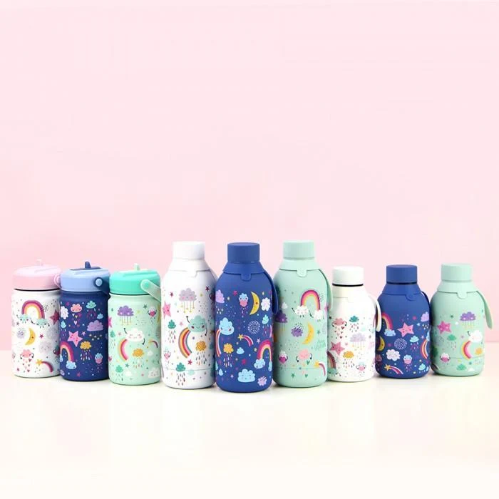 Botella térmica Mazarine Cloudy Sky 500ml con Aplicador Incluido - Listo para Usar