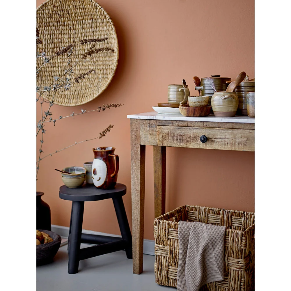 Ecológico y Biodegradable Creative Collection-Olla musgo con tapa y cuchara, naturaleza, gres