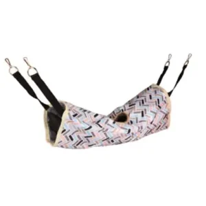 Flamingo Tunel de Tela Colgante Para Hurones Clavio 45X20 cm con Aplicador Incluido